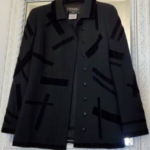 Chanel 1998 jacket velvet wool
